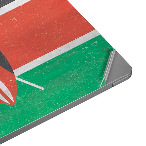Kenya Flag Distressed Universal Laptop 18in (14.6 x 10.6in) Skin